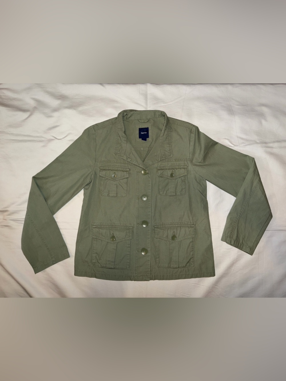 ⚡️GAP Olive‎ Green Button-Down Utility Jacket